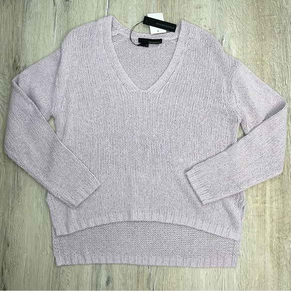 360 Sweater Lilac Neyla Silk Purple Sweater - Picture 9 of 13